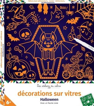 Décorations sur vitres Halloween - boîte avec accessoires (Coffret)