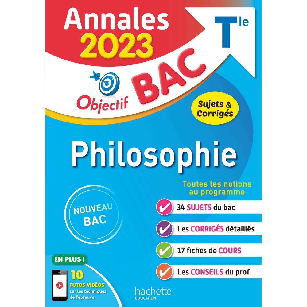 Annales Objectif BAC 2023 - Philosophie (Broché)