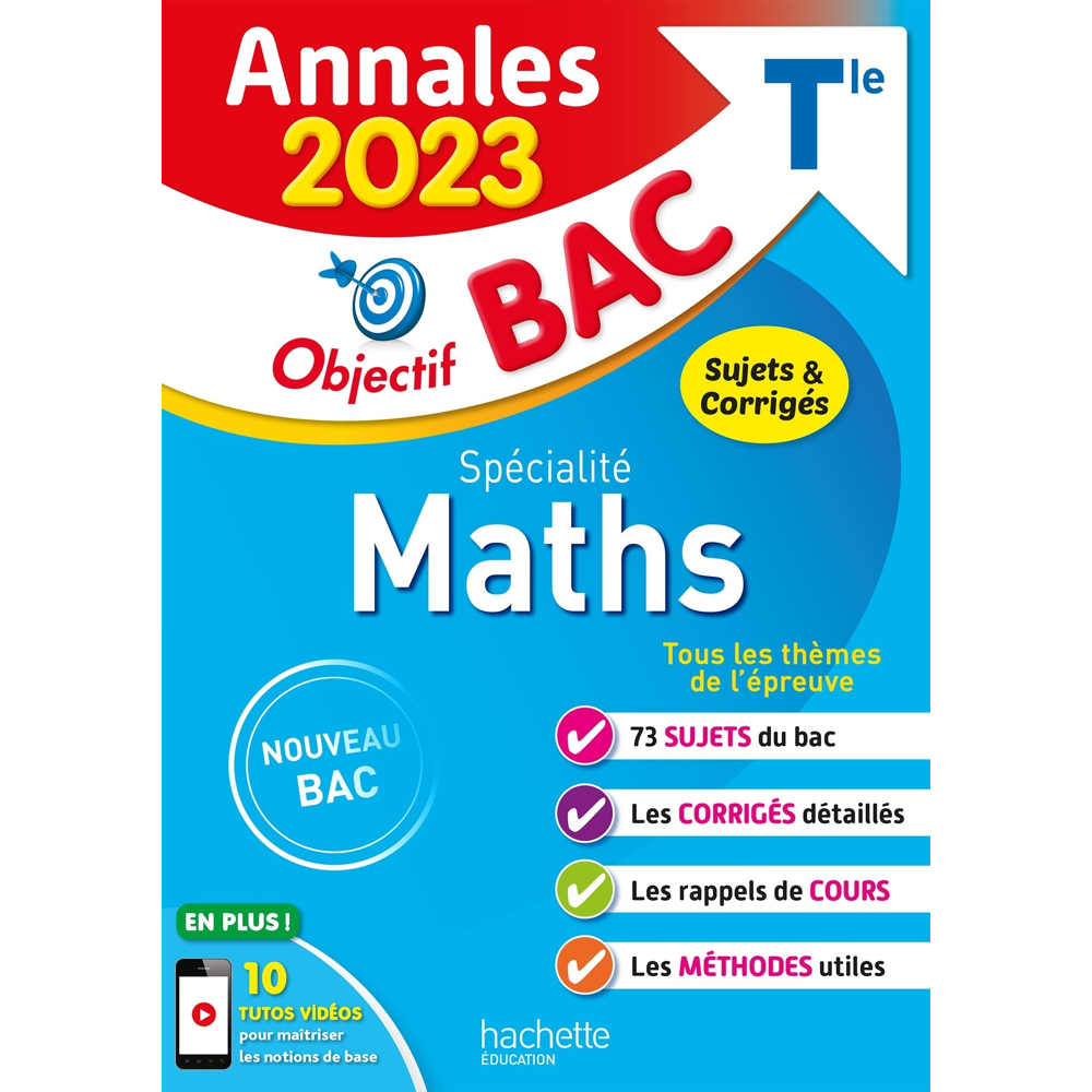 Annales Objectif BAC 2023 - Spécialité Maths (Broché)