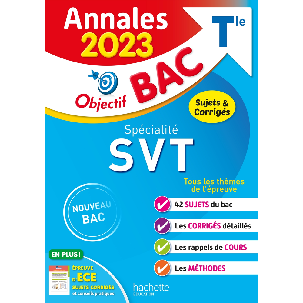 Annales Objectif BAC 2023 - Spécialité SVT (Broché)