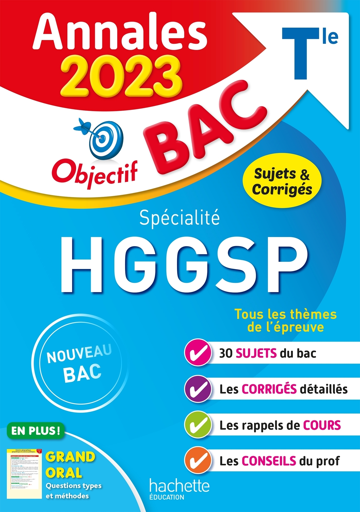 Annales Objectif BAC 2023 - Spécialité HGGSP (Broché)
