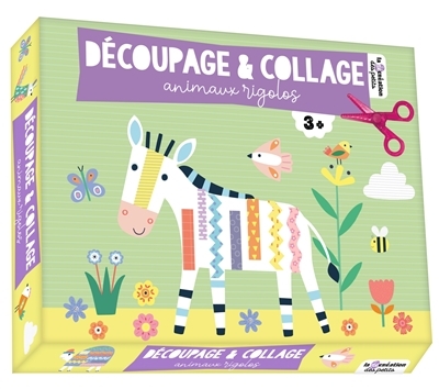 Découpage et collage animaux rigolos - coffret avec accessoires (Coffret)