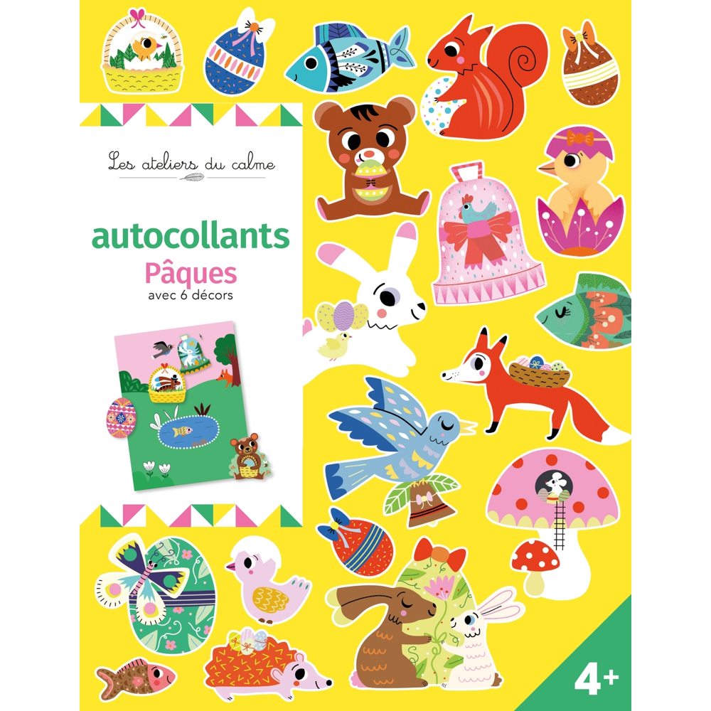 Autocollants Pâques avec 6 décors