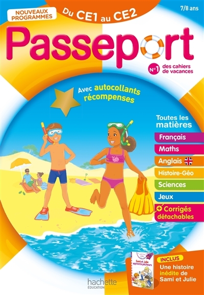 Passeport - Du CE1 au CE2 7/8 ans - Cahier de vacances 2023 (Broché)
