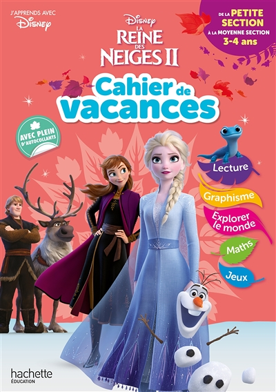 Disney - Reine des Neiges - De la Petite à la Moyenne Section - Cahier de vacances 2023 (Broché)