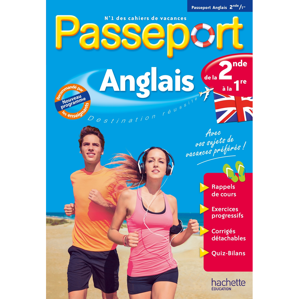 Passeport - Anglais de la 2de à la 1re - Cahier de vacances 2023 (Broché)