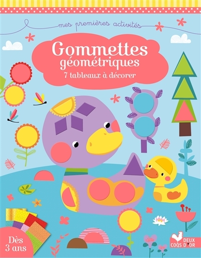 Gommettes géométriques - pochette avec accessoires (Jeunesse)