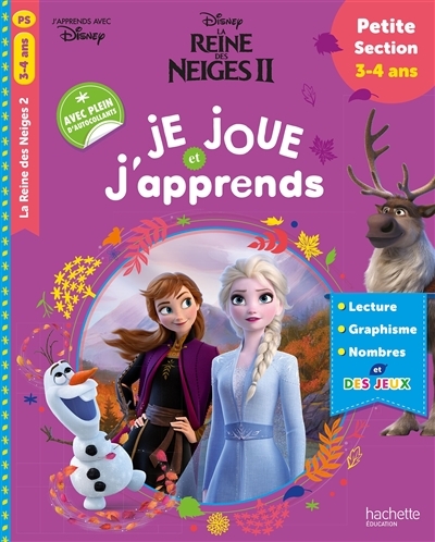 Disney - Reine des Neiges 2 - Je joue et j'apprends petite section (Broché)