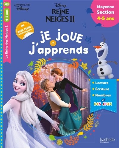 Disney - Reine des Neiges 2 - Je joue et j'apprends moyenne section (4-5 ans) (Broché)