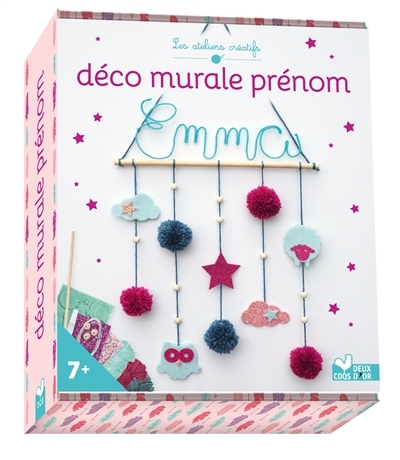 Déco murale Prénom - coffret avec accessoires (Coffret)