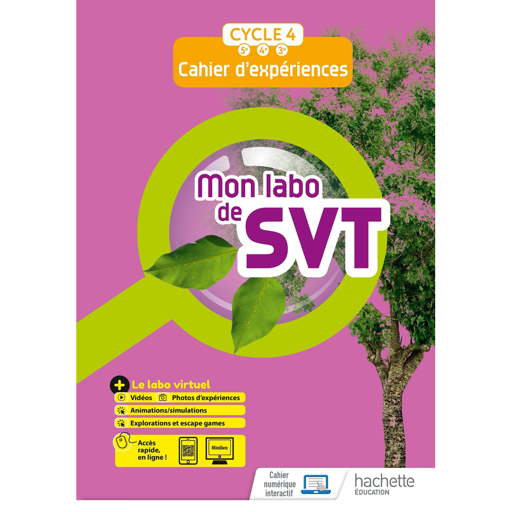 Mon labo de SVT cycle 4 - cahier d'expériences - Ed. 2021 (Broché)