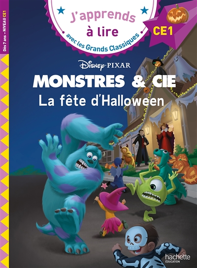 Disney - Monstres et cie - La fête d'halloween, CE1 (Broché)