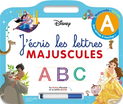 Disney - Les grands Classiques - Ardoise J'écris les lettres majuscules (3-6 ans) (Cartonné)