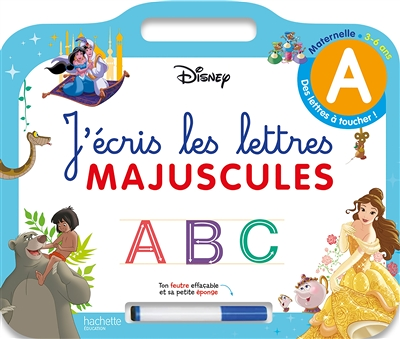 Disney - Les grands Classiques - Ardoise J'écris les lettres majuscules (3-6 ans) (Cartonné)