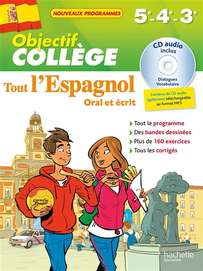 Objectif Collège - Tout l'espagnol - 5e - 4e et 3e (Broché)