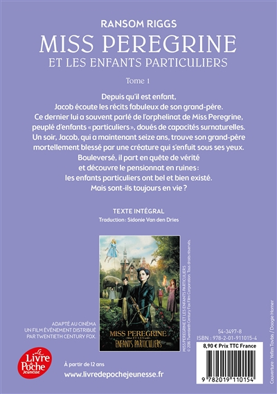 Miss Peregrine et les enfants particuliers (Poche)