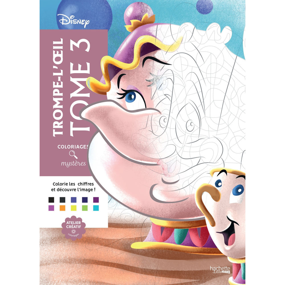 Coloriages mystères Disney - Trompe l'oeil Tome 3 (Broché)