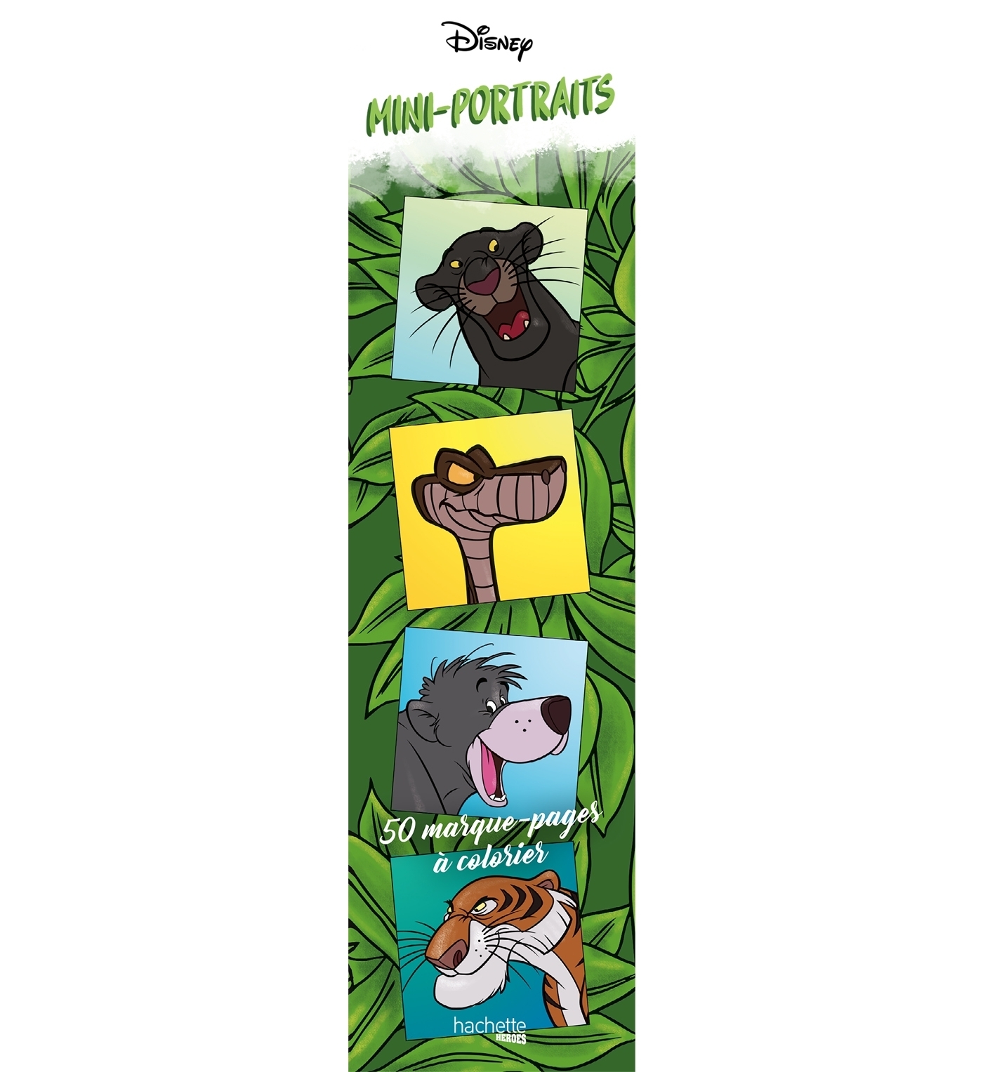Marque-pages Disney mini-portraits - 50 marque-pages à colorier (Broché)