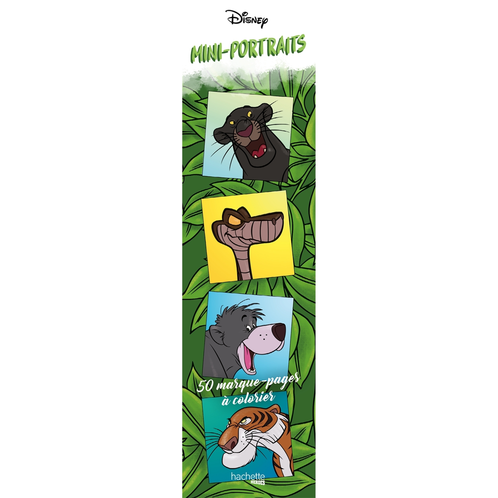 Marque-pages Disney mini-portraits - 50 marque-pages à colorier (Broché)