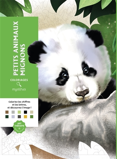 Coloriages mystères - Petits animaux mignons - Coloriez les chiffres et les lettres, et découvrez l'