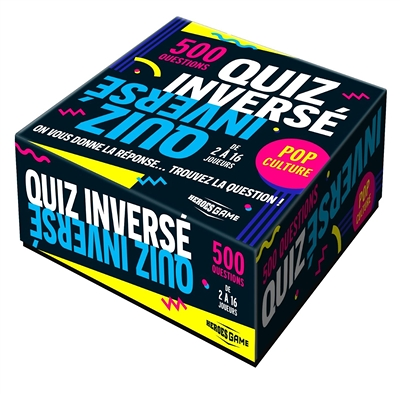 Quiz inversé Pop culture (Coffret)