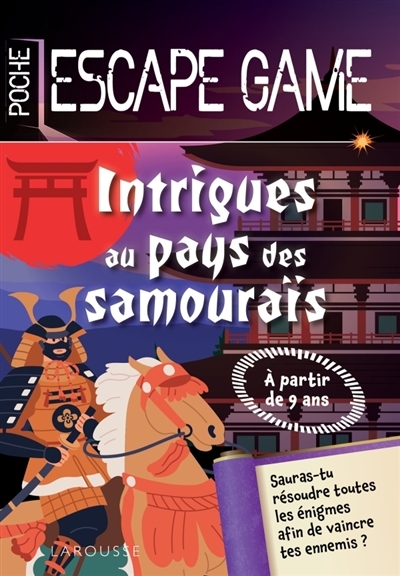 Escape game de poche junior : Intrigues au pays des Samourais (Broché)