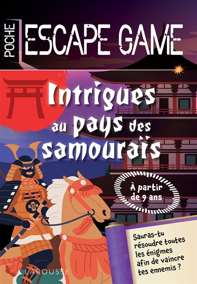 Escape game de poche junior : Intrigues au pays des Samourais (Broché)
