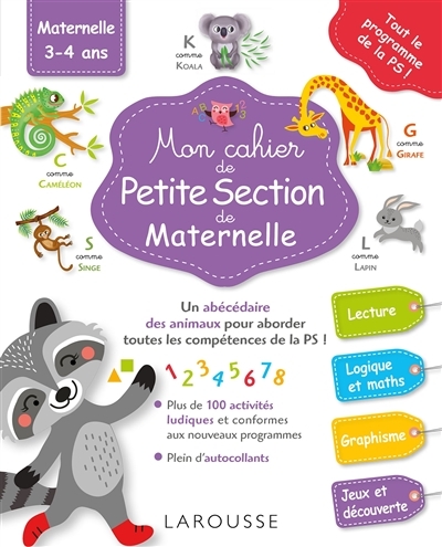 Mon grand cahier Larousse de la maternelle : petite section (Broché)
