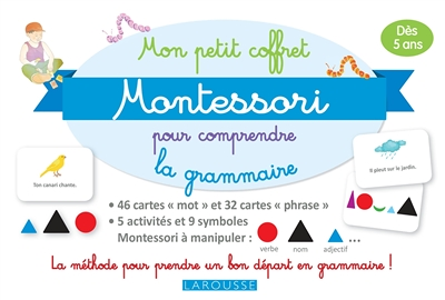 Mon petit coffret Montessori pour comprendre la grammaire (Coffret)