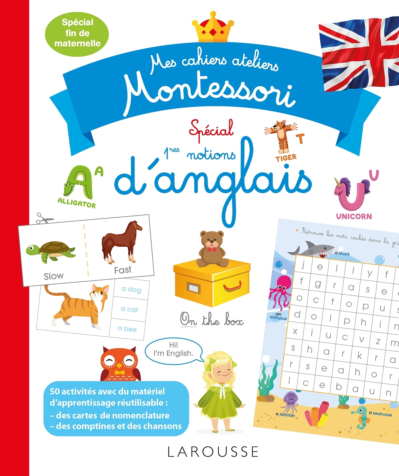 Mes cahiers ateliers Montessori spécial 1ères notions d' anglais (Broché)