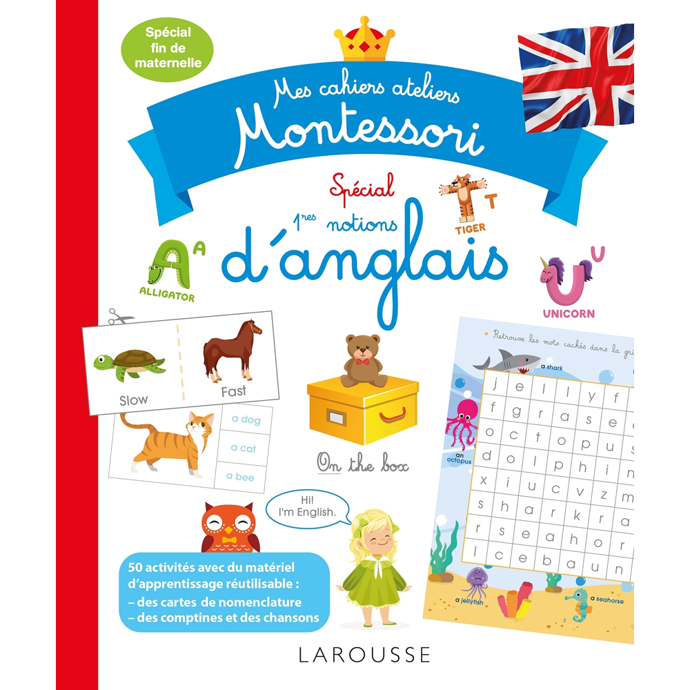 Mes cahiers ateliers Montessori spécial 1ères notions d' anglais (Broché)