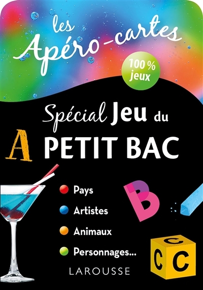 Les apéro-cartes spécial jeu du petit bac (Blister)