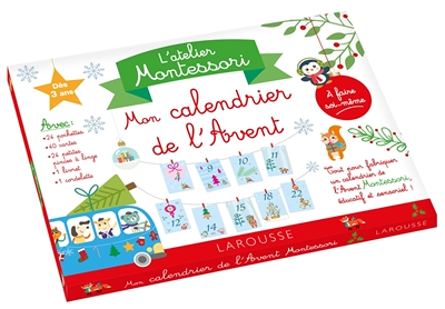 Mon atelier Montessori calendrier de l'avent (Coffret)