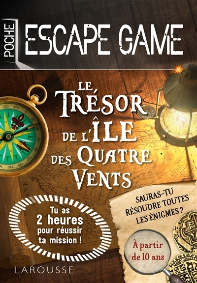 Escape de game de poche - Le Trésor de l'île des Quatre Vents (Jeunesse)