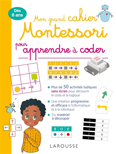 Mon grand cahier Montessori pour apprendre à coder (Jeunesse)