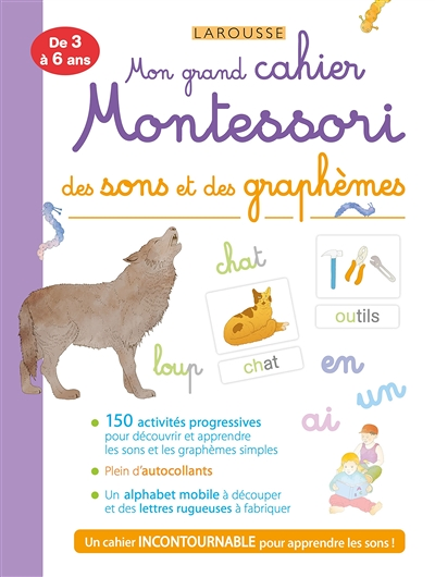 Mon grand cahier MONTESSORI des sons et des graphèmes (Broché)