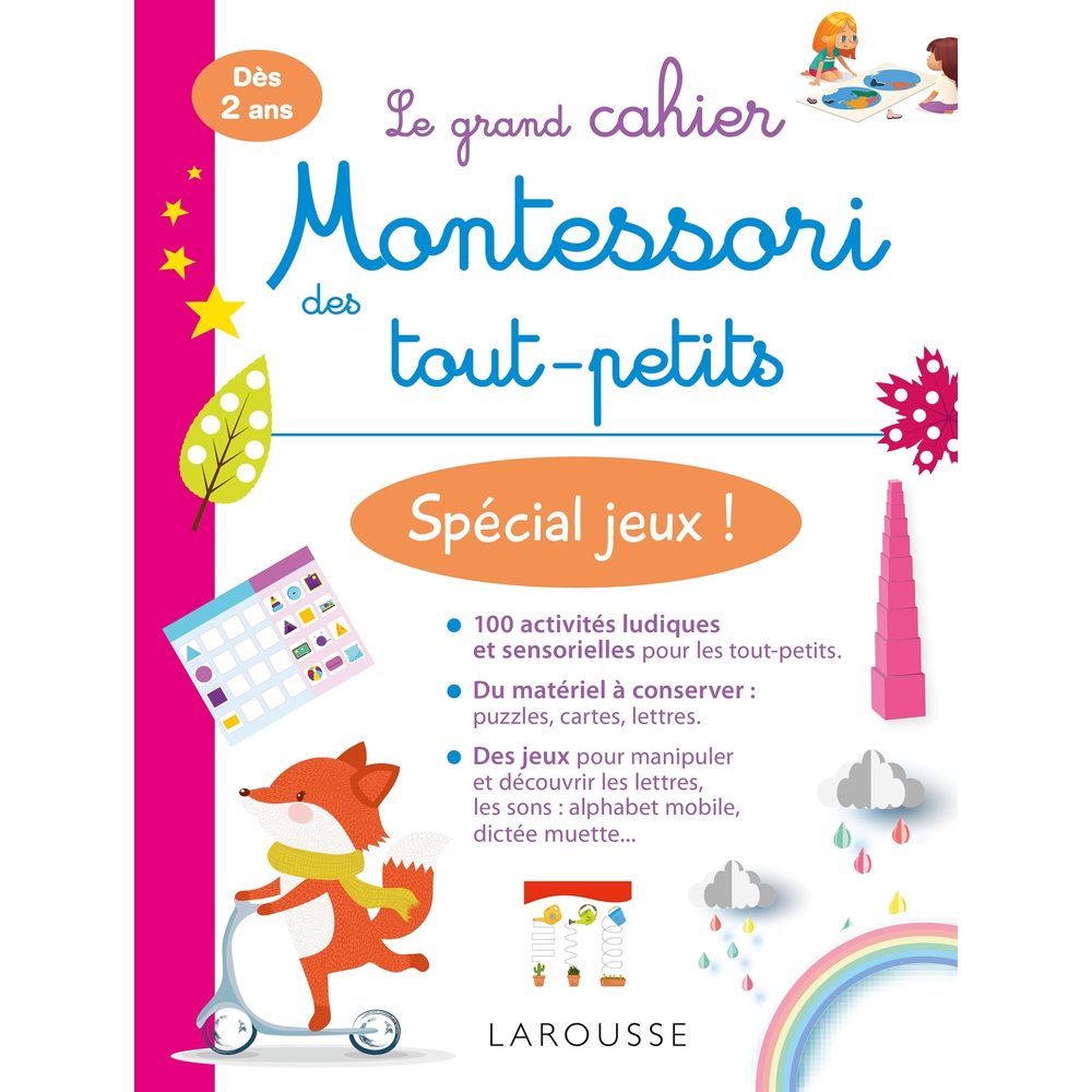 Mon grand cahier Montessori des tout-petits Spécial jeux (Broché)