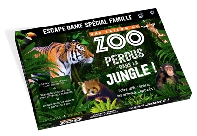 Escape game famille - UNE SAISON AU ZOO Perdus dans la jungle ! (Coffret)