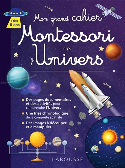 Mon grand cahier Montessori de l'Univers (Broché)