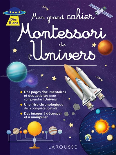 Mon grand cahier Montessori de l'Univers (Broché)
