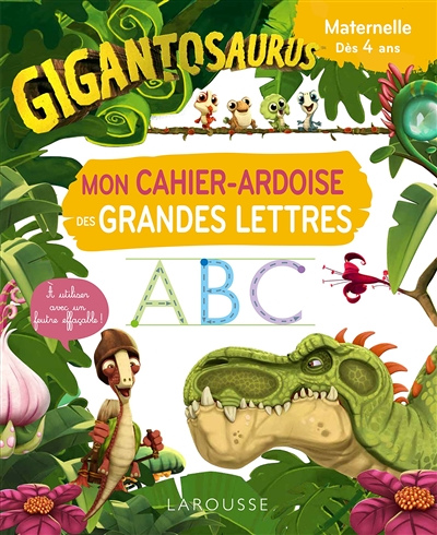GIGANTOSAURUS Mon cahier ardoise des grandes lettres (Broché)