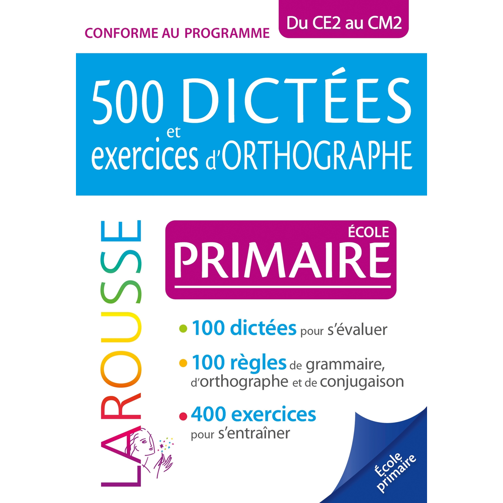 500 dictées et exercices d'orthographe spécial primaire (Broché)