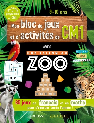 Mon bloc de jeux et d'activités pour le CM1- Une SAISON AU ZOO (Broché)