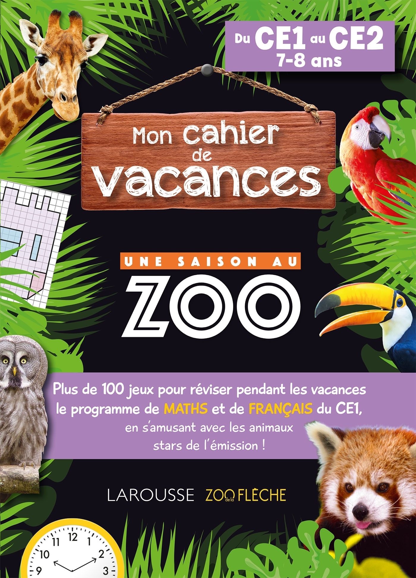 Cahier de vacances UNE SAISON AU ZOO CE1-CE2 (Broché)