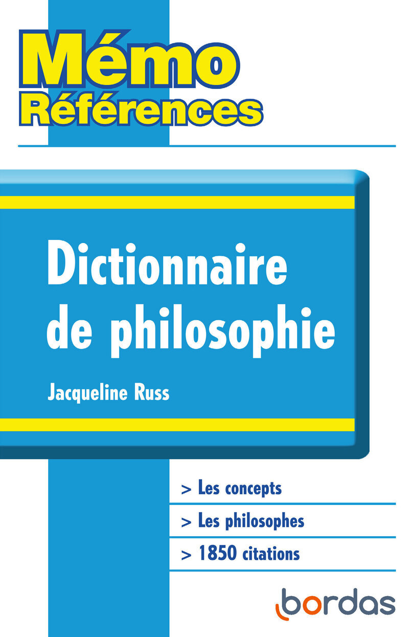 Mémo Références - Dictionnaire de Philosophie (Cartonné)