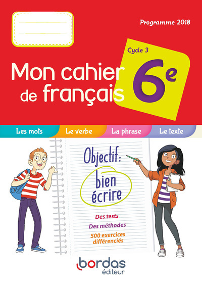 Mon cahier de français 6e 2019 Cahier de l'élève (Broché)