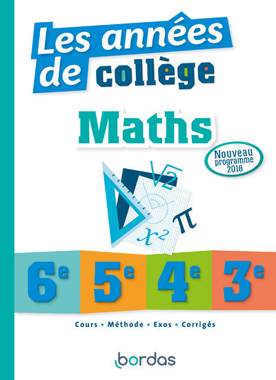 Les années de collège Maths (Broché)
