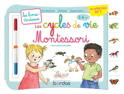 Les livres-ardoises - Les Cycles de vie Montessori (Cartonné)