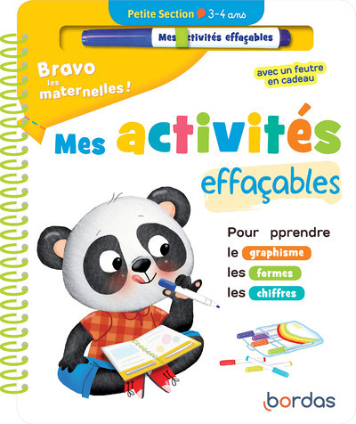 Bravo les maternelles - Mes activités effaçables - Petite section (Spirale)