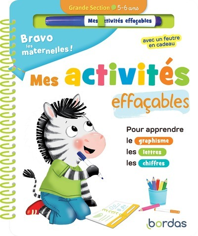 Bravo les maternelles - Mes activités effaçables - Grande section (Spirale)